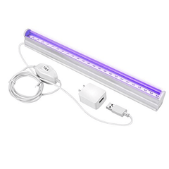 Aquarium-LED-Licht, UV-LED-Schwarzlicht, 6 W, tragbare Schwarzlichtlampe