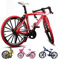 1:10 Diecast Fahrrad Modell Spielzeug Bend Racing Cycle Cross Mountainbike Geschenk Dekor Sammlung