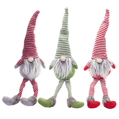 Non-Woven Hat with Long Legs Handmade Gnome Santa Christmas Figurines Ornament Decorations Toys