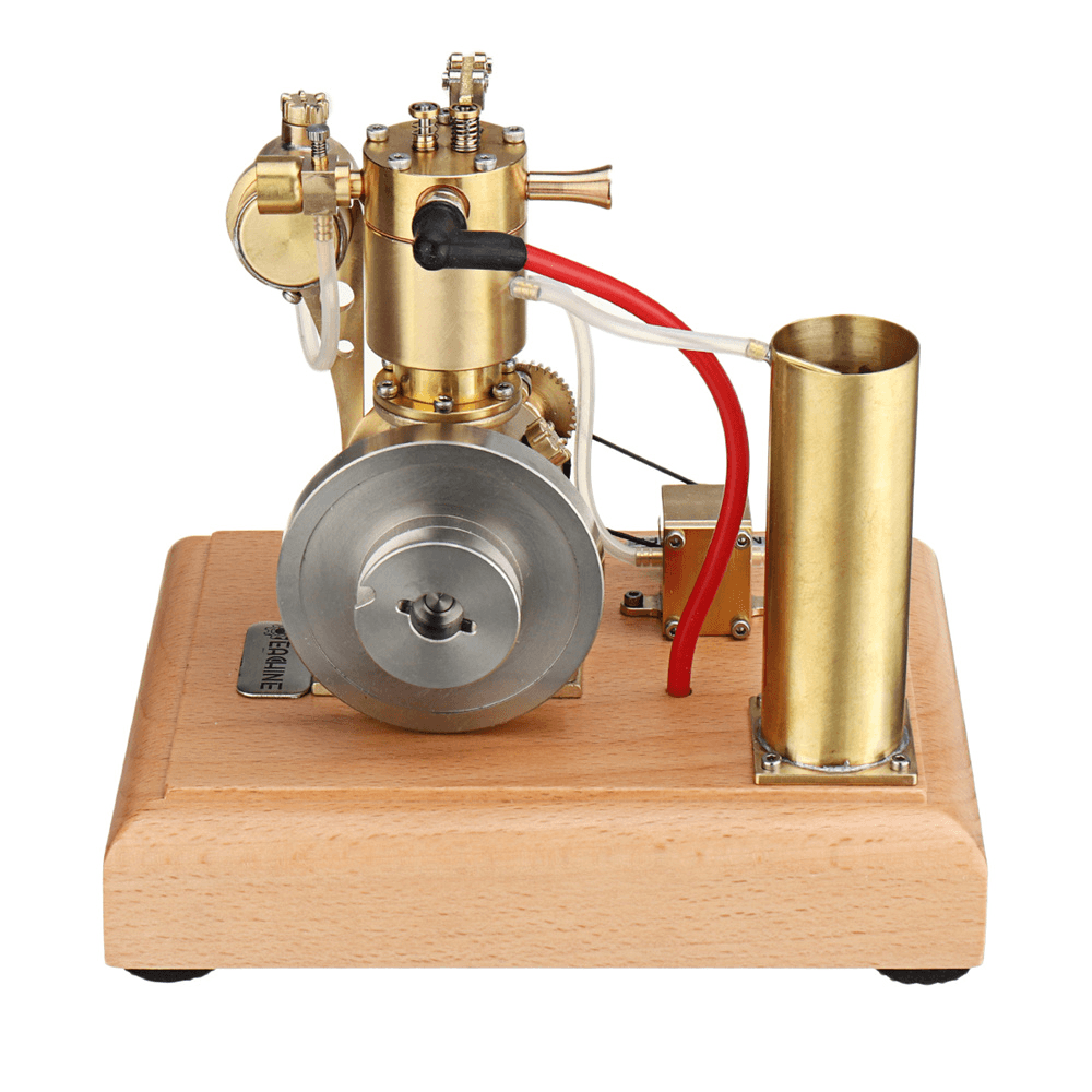 Eachine EM4 Gasoline Engine Model Stirling Water-Cooled Cooling Structure with a Cooling Water Tank and a Circulating Gear Pump