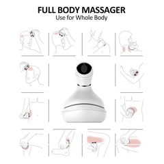 3D Waterproof Electric Head Massager Wireless Vibration Scalp Massage Prevent Hair Loss Body Migraine Relieve USB Rechargeable