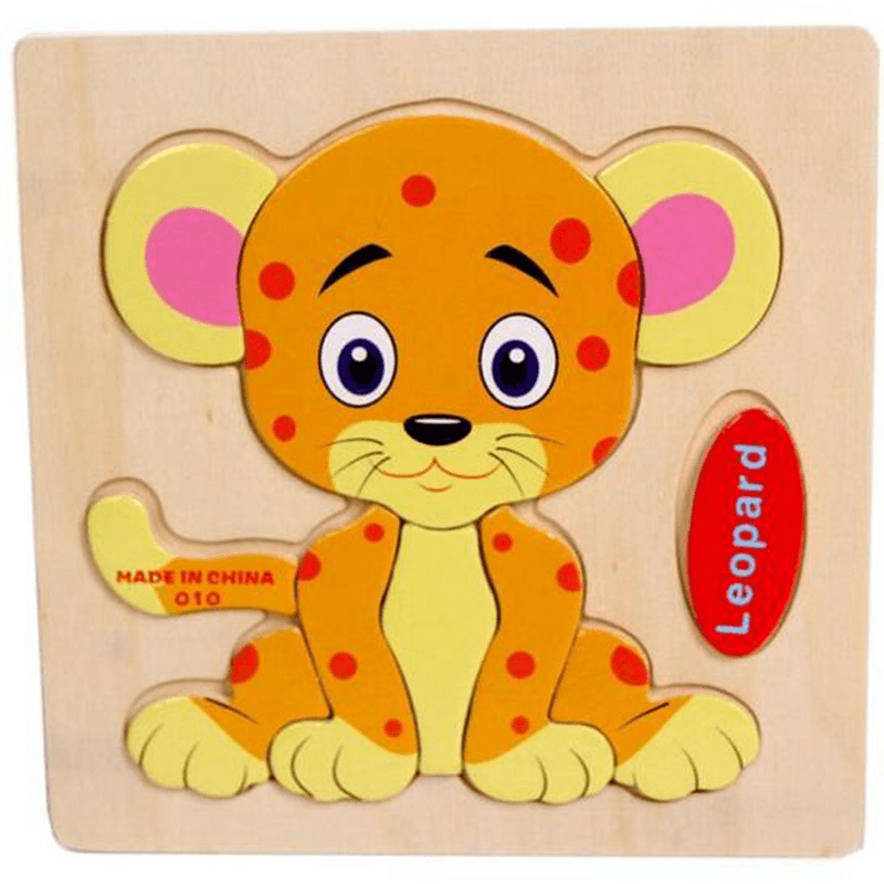 Umu Wooden 3D Jigsaw Puzzle Toy Kids Children Cartoon Animal Puzzle Gift Intelligence Toys