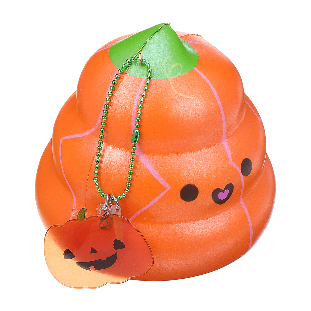 Puni Maru 14Cm Squishy Pumpkin Poop Super Slow Rising Toy Tag Gift