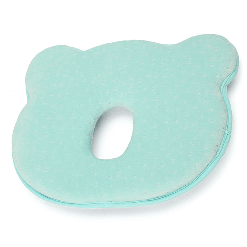 22X26X3.5Cm Memory Cotton Newborn Baby Correcting Head Cervical Vertebra Pillow Blue Pink