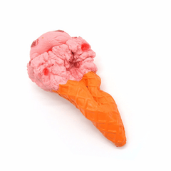 Squishy Jumbo Ice Cream Cone 19Cm Slow Rising White Pink Toy Collection Gift Decor