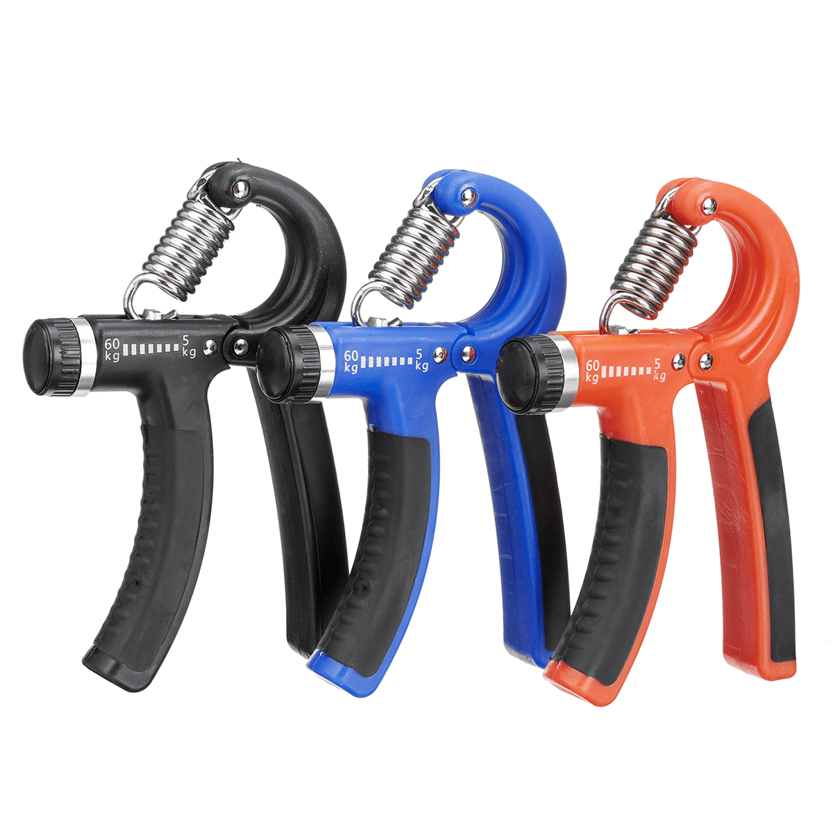 5Pcs Hand Gripper Strengthener Set Wrist Finger Forearm Exercise Tools Resistance Grip Ball