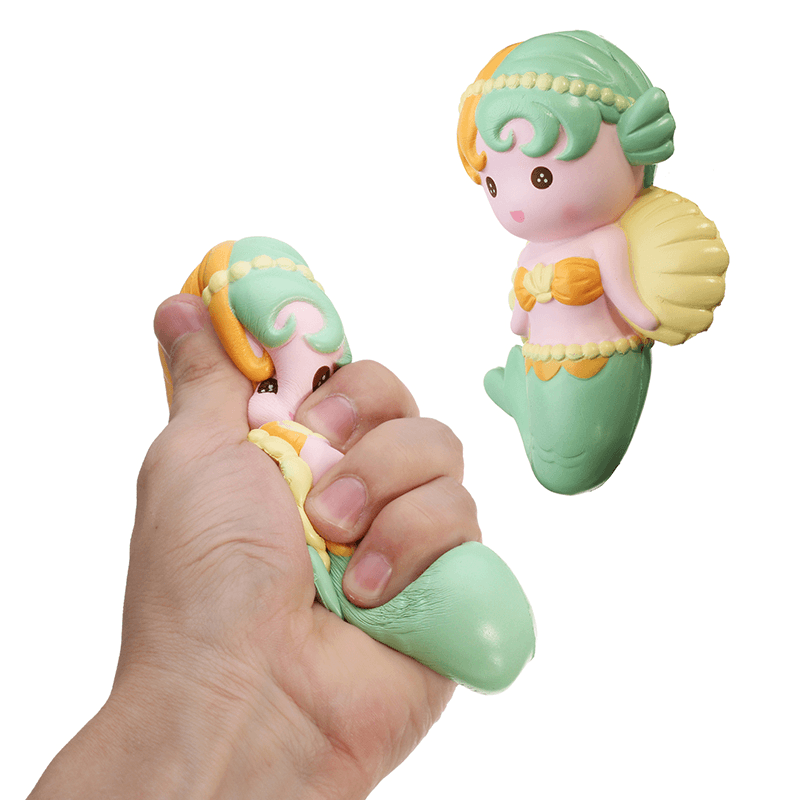 Oriker Squishy Angel Mermaid 16Cm Soft Sweet Slow Rising Original Packaging Collection Gift Decor