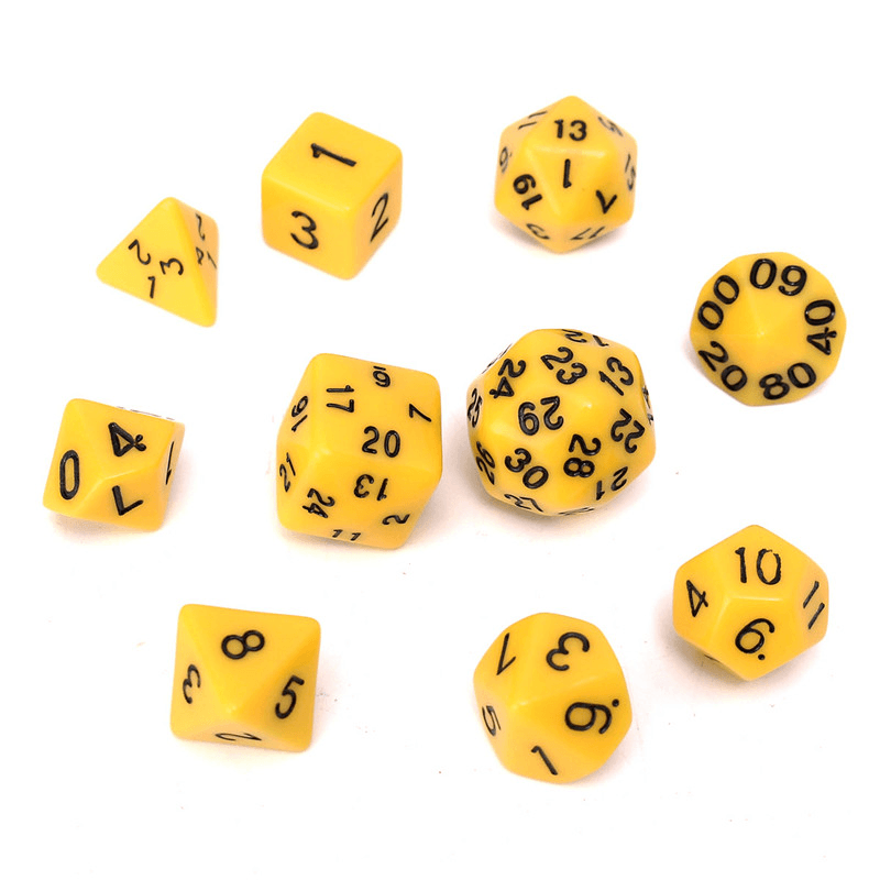 10Pc/Set D4-D30 Multi-Sided Dices TRPG Games Gaming Dices 8Color