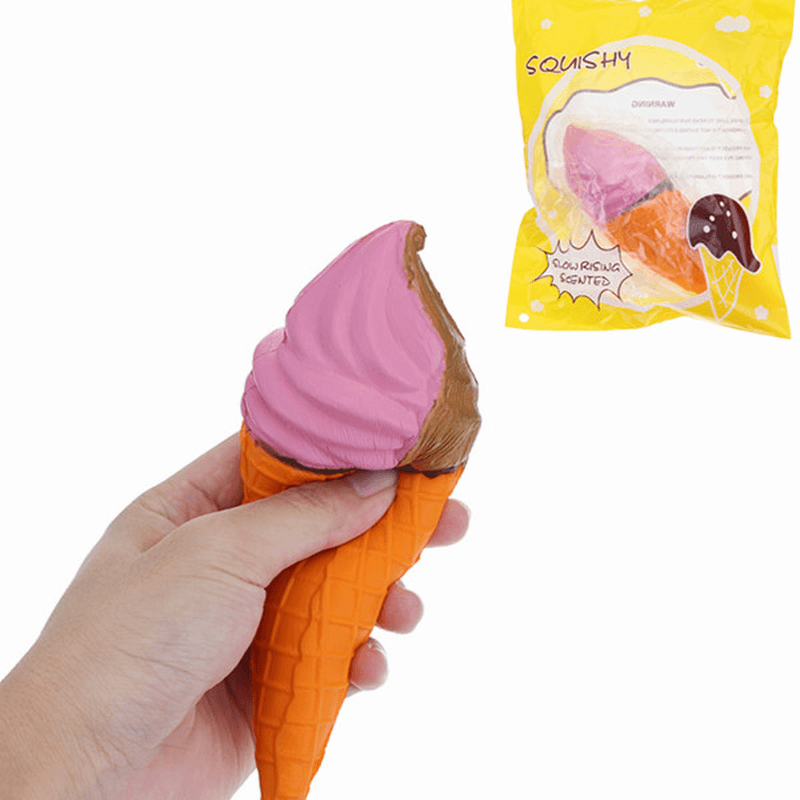 18 cm großes, langsam aufsteigendes Squishy-Eisspielzeug mit süßem Duft und Originalverpackung