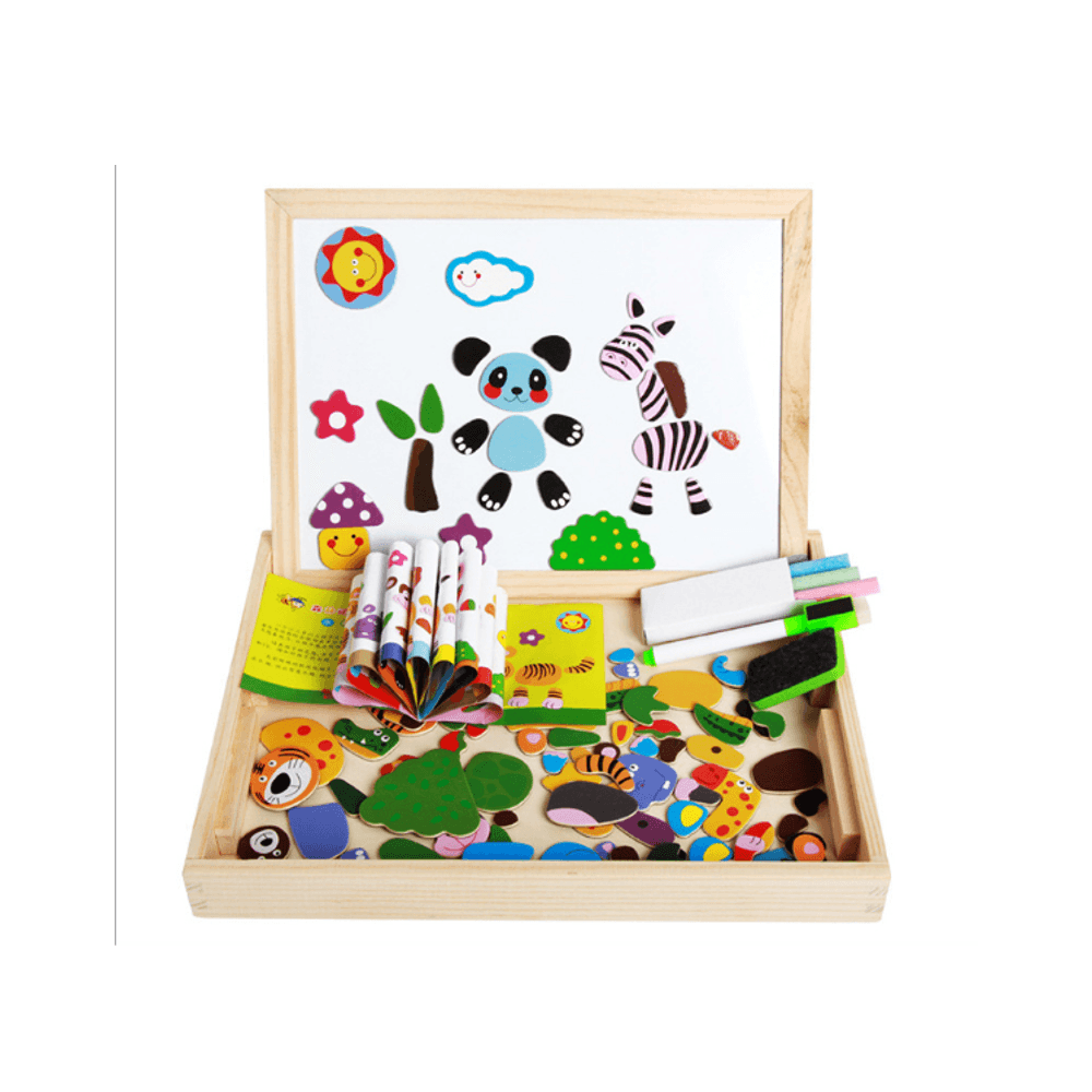 Children'S Magnetic Puzzle Double-Sided Puzzle Drawing Board Early Childhood Education Indoor Toys