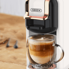 Hibrew Coffee Machine Hot/Cold Brew 4In1 Multiple Capsule 19Bar Dolcegusto-Milk&Nexpresso Capsule ESE Pod Ground Coffee Pod H2A