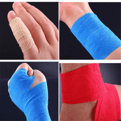 450X5Cm wasserdichte Erste-Hilfe-selbstklebende elastische Bandage Muskelpflege-Mullband