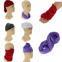 Multifunción Unisex Bandanas Head Wrap Bufanda Muñequera Sombrero Hombres Mujeres 9 colores