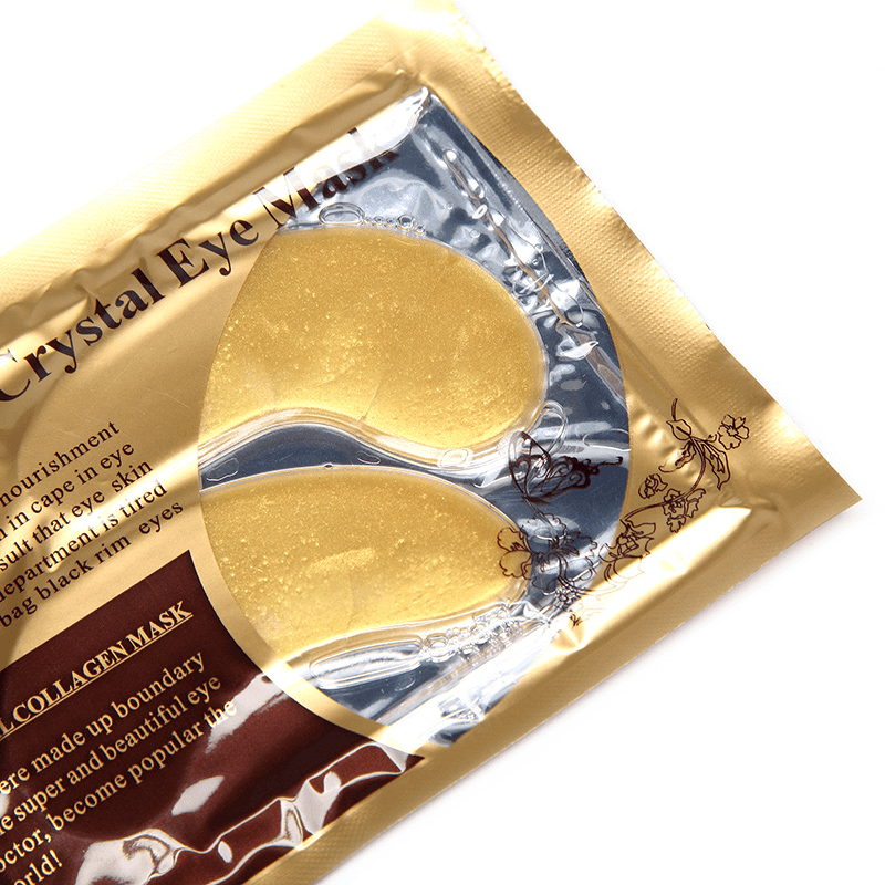 1 Pair 24K Gold Crystal Collagen Eye Mask Dark Circle Eye Bags Patches