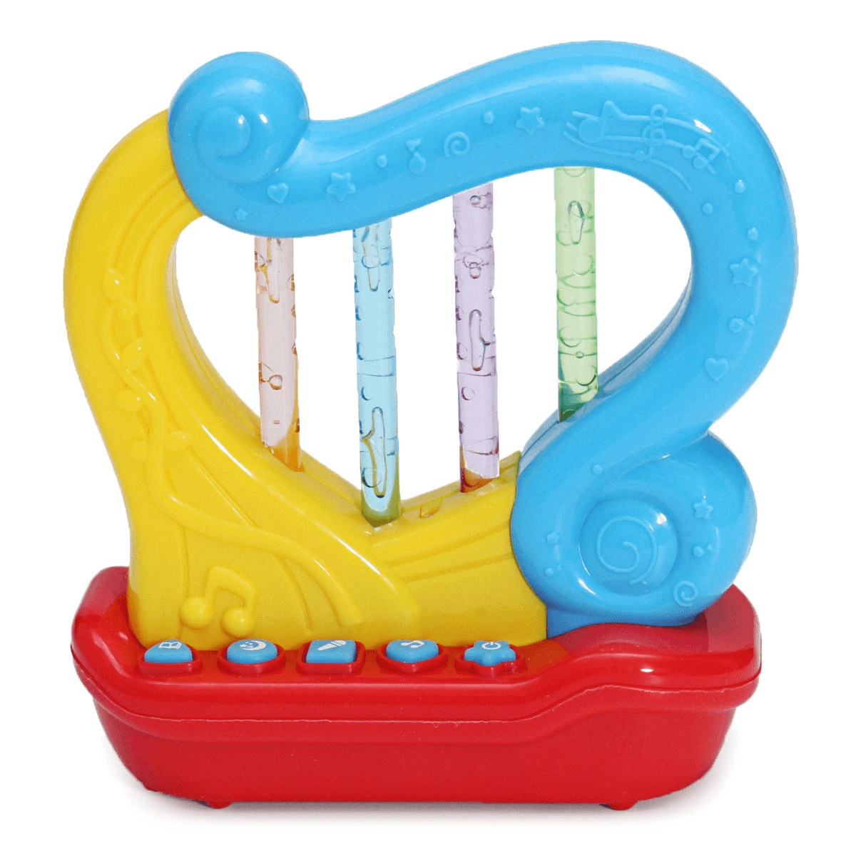 Musical Instruments Horn Harp Drum LED Light Story Telling Percussion Developmental Toy House Play