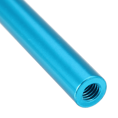 Suleve™ M3AR7 M3 Abstandsbolzen aus Aluminiumlegierung, 10–35 mm, blaue runde Abstandshalter für Leiterplatten, 10 Stück