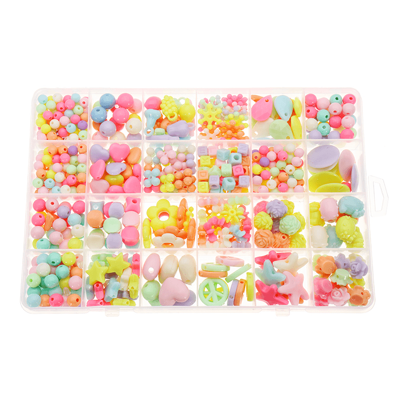 Pop-Arty DIY Beads Girl Necklace Bracelet Jewelry Set with Box Snap-Together Pop Jigsaw Puzzle Toy Gift