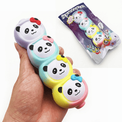 Squishyfun Rainbow Panda Candy Stick Squishy 15Cm Slow Rising with Packaging Collection Gift Toy