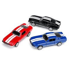 1:32 Alloy Fords Mustang GT 1967 GT500 Return Diecast Car Model Toy for Children Gift