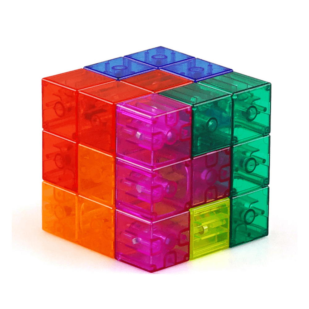 Cube Luban Cube Magnetic Building Blocks Tetris Three-Dimensional Intelligence Children'S Educational Toys