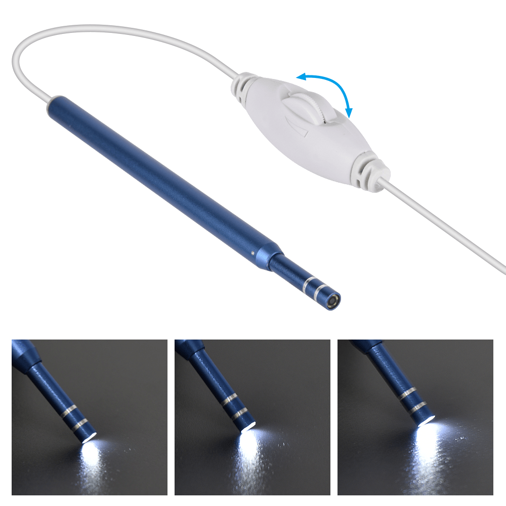 3 In1 USB HD Visual Ear Spoon 5.5Mm Android PC Ear Pick Otoscope Borescope Tool Health Careear Cleaning Endoscope