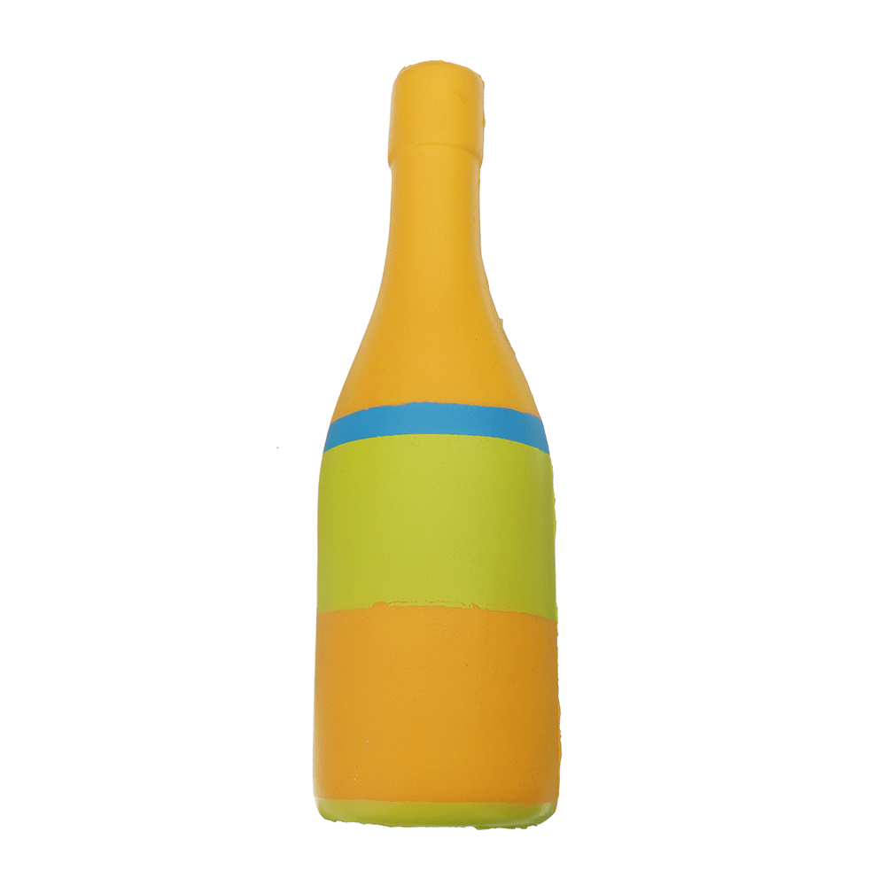 Squishy Jumbo Gelbe Bierflasche, 20 cm, langsam steigend, weiche Sammlung, Geschenk, Dekoration, Spielzeug