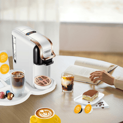 Hibrew Coffee Machine Hot/Cold Brew 4In1 Multiple Capsule 19Bar Dolcegusto-Milk&Nexpresso Capsule ESE Pod Ground Coffee Pod H2A