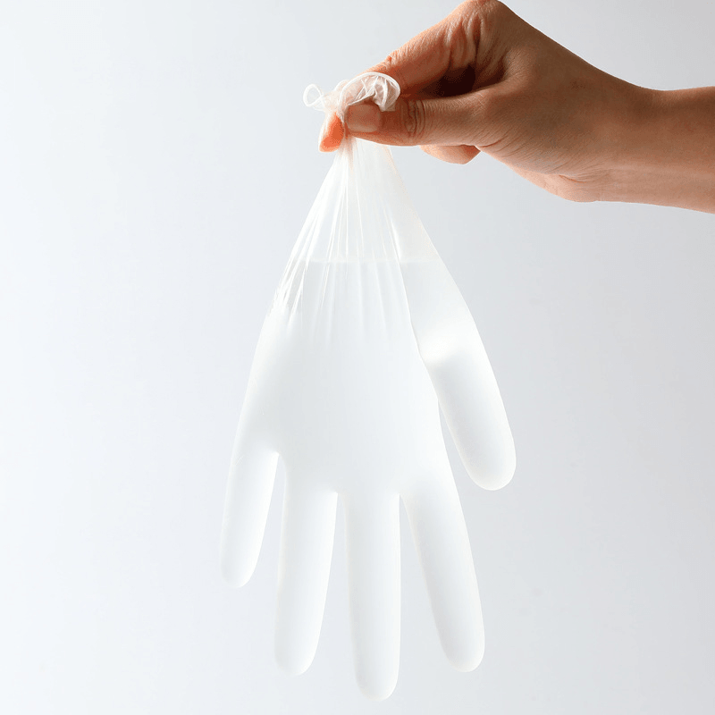 100PCS Disposable PVC Transparent Gloves Hygiene Protection Supplies Prevent Infection Glove