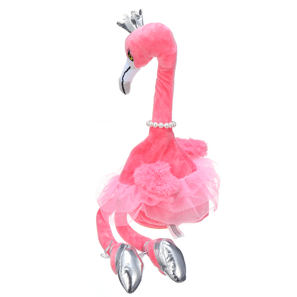 Flamingo singender tanzender Haustiervogel 50 cm 20 Zoll Weihnachtsgeschenk gefülltes Plüschtier süße Puppe