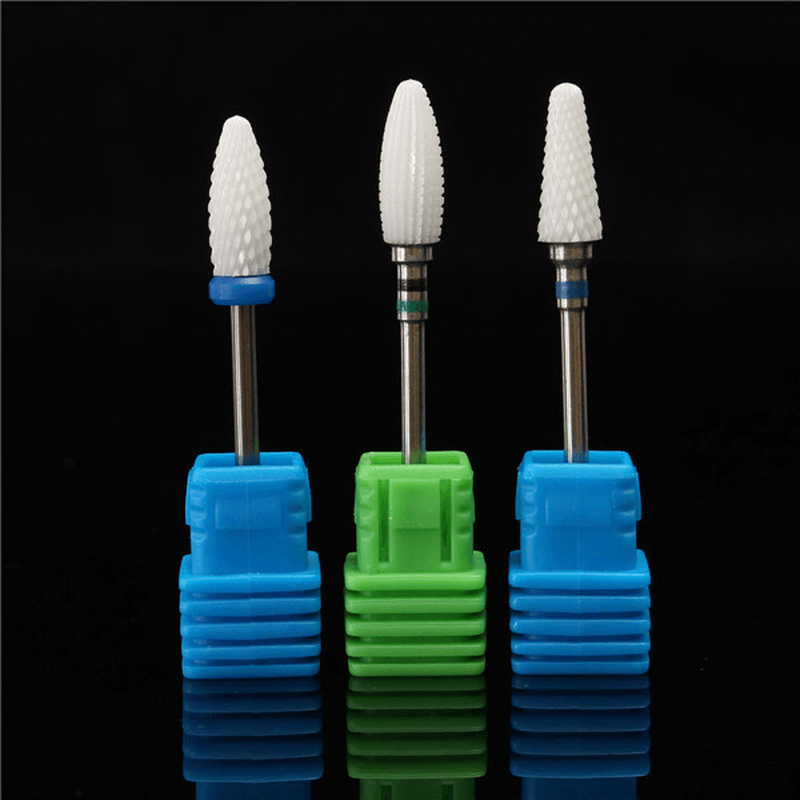 3/32" Ceramic Nail Drill Bit Pedicure Manicure Tool Sanding File Polish Gel Remover