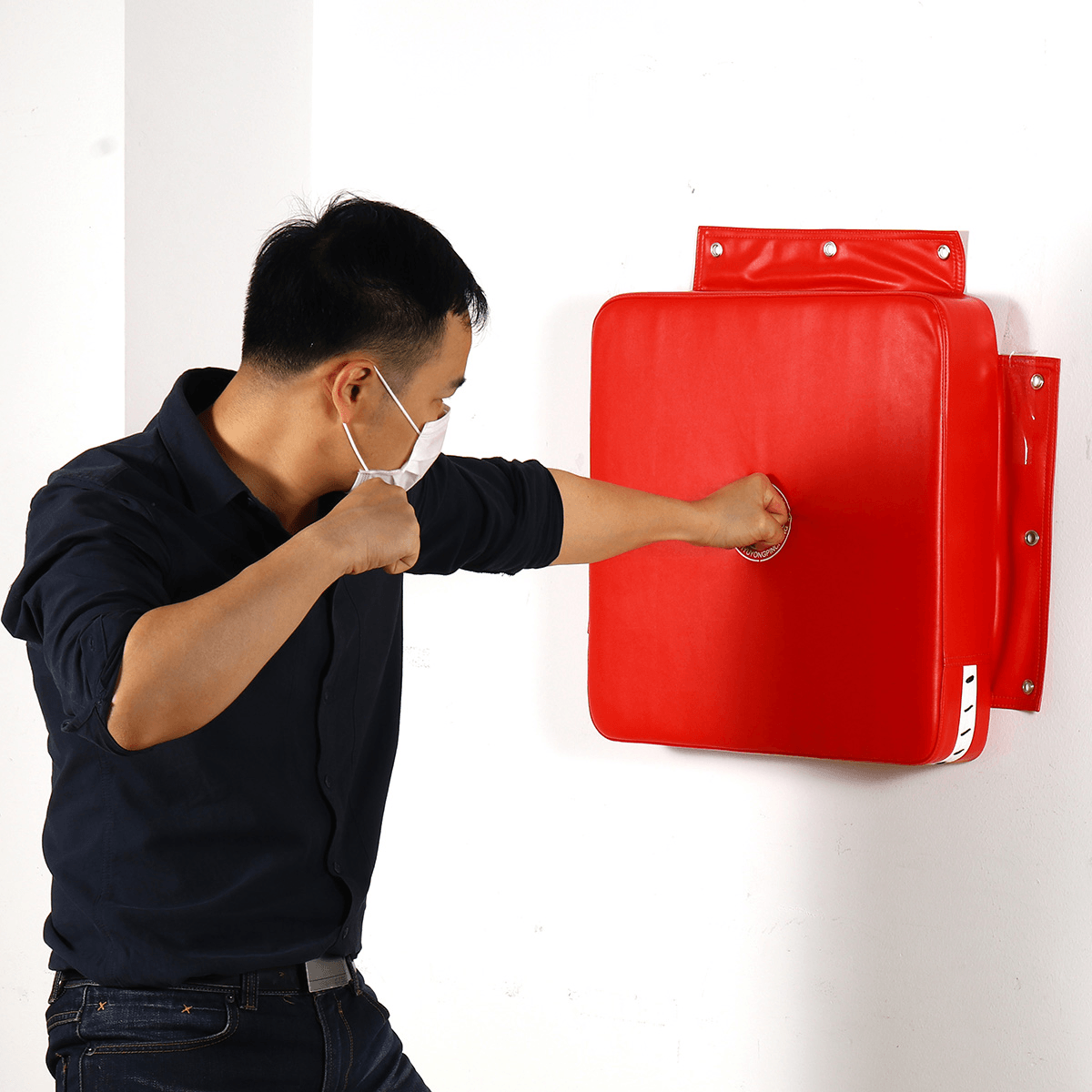 Boxing Fitness Wall Punch Bag Training Square Focus Target Soft Pad Red Boxing Target