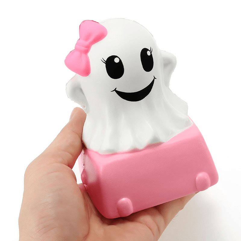 Connie Squishy Geisterkuchen Humbo, 12 cm, langsam aufgehend, mit Verpackung, Halloween-Dekor-Kollektion, Geschenkspielzeug