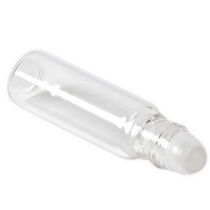 5Ml Empty Clear Glass Roll on Bottles Refillable Roller Ball Essential Oil Liquid Bottle