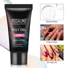 3Pcs Shiny Poly Extension Gel Kit Nails Art Design Semi Permanent UV Gel Manicure Nail Polish Gel Set