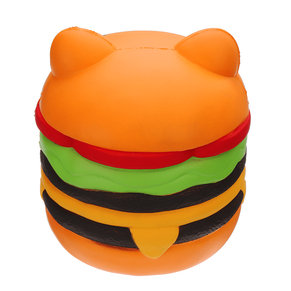 Sanqi Elan Huge Cat Burger Squishy 8.66'' Humongous Jumbo 22CM Soft Slow Rising with Packaging Gift Giant Toy