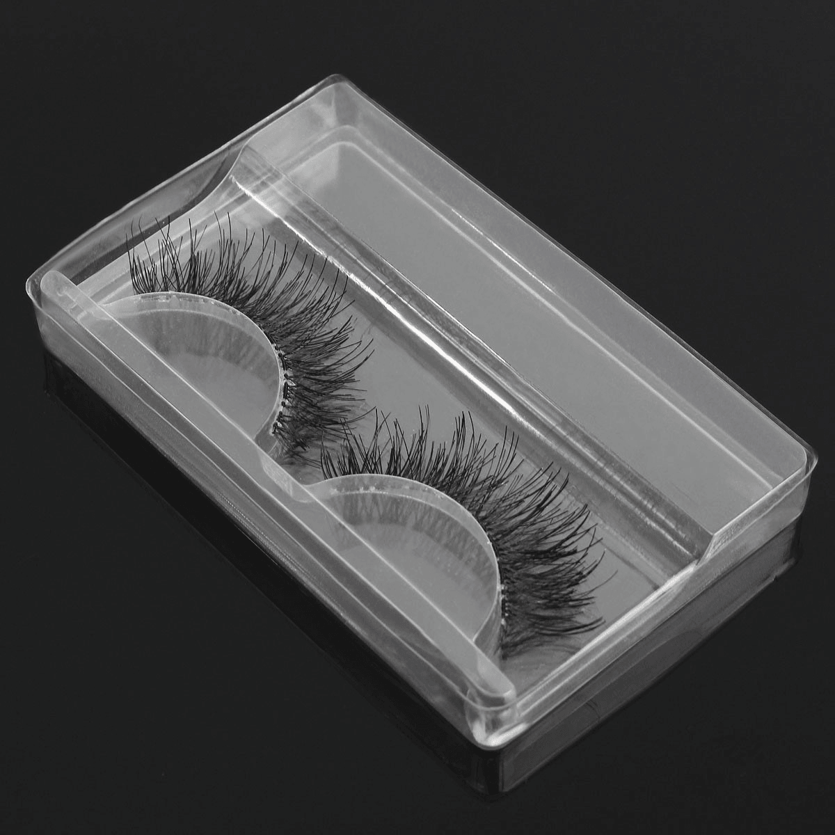 1Pc Falsche Wimpern Verpackung Box Klar Transparent Wiederverwendbare Tragbare Augen Make-Up-Tools