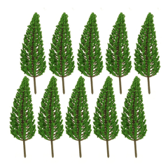 10Pcs Mini Artificial Trees Pine 3.5Cm/6.5Cm/9.5Cm/13Cm Home Office Party Decorations