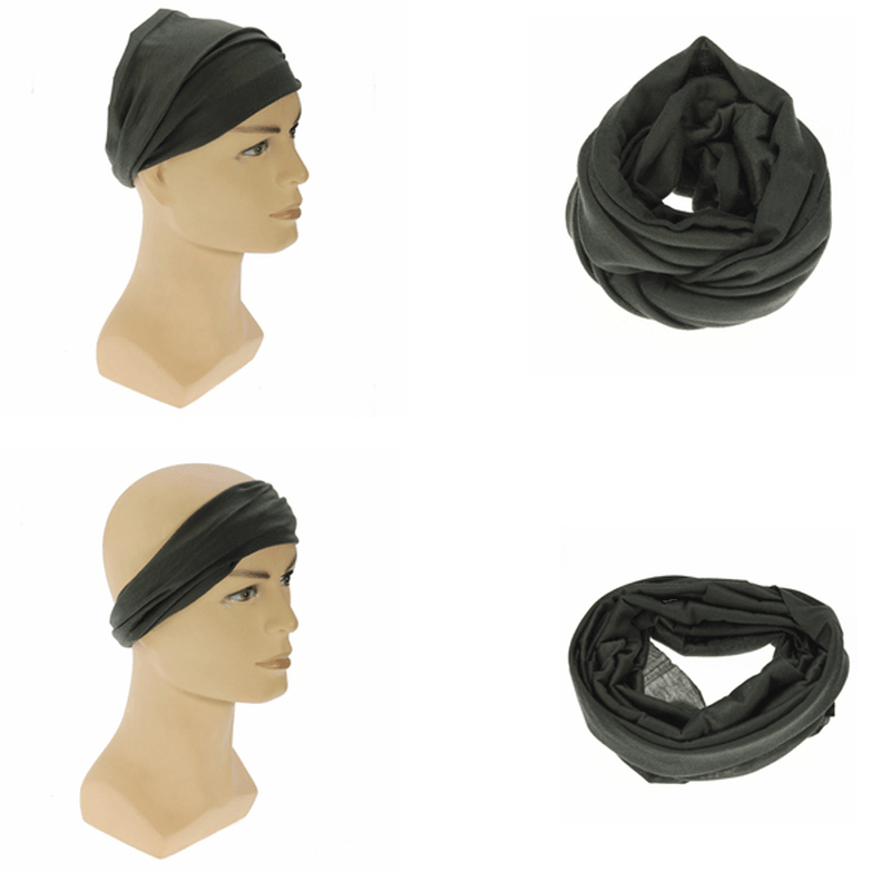 Multifunción Unisex Bandanas Head Wrap Bufanda Muñequera Sombrero Hombres Mujeres 9 colores