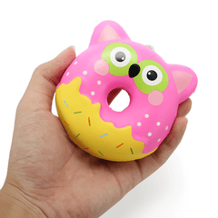 Squishy Factory Eulen-Donut, 10 cm, weich, langsam aufgehend, mit Verpackung, Sammlung, Geschenk, Dekoration, Spielzeug