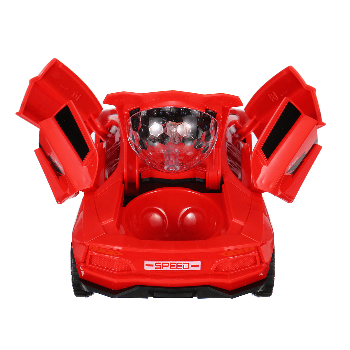 Electric 360° Rotary Universal Wheels Diecast Car Door Openable Model with Lighting Sound Toy for Kids Gift