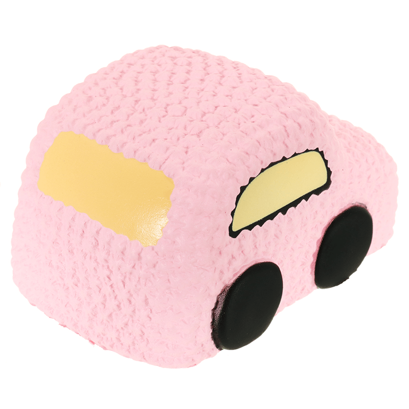 Squishy Car Racer Pink Cake Soft Slow Rising Toy Scented Squeeze Bread