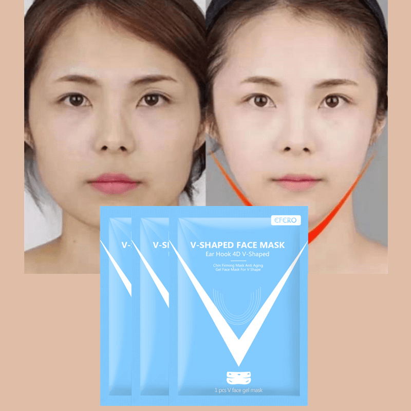 4D Double Lifting Facial Mask Slimming V Shaped Face Thin Face Mask Stretch anti Cellulite Wrinkle Face Lift Tools