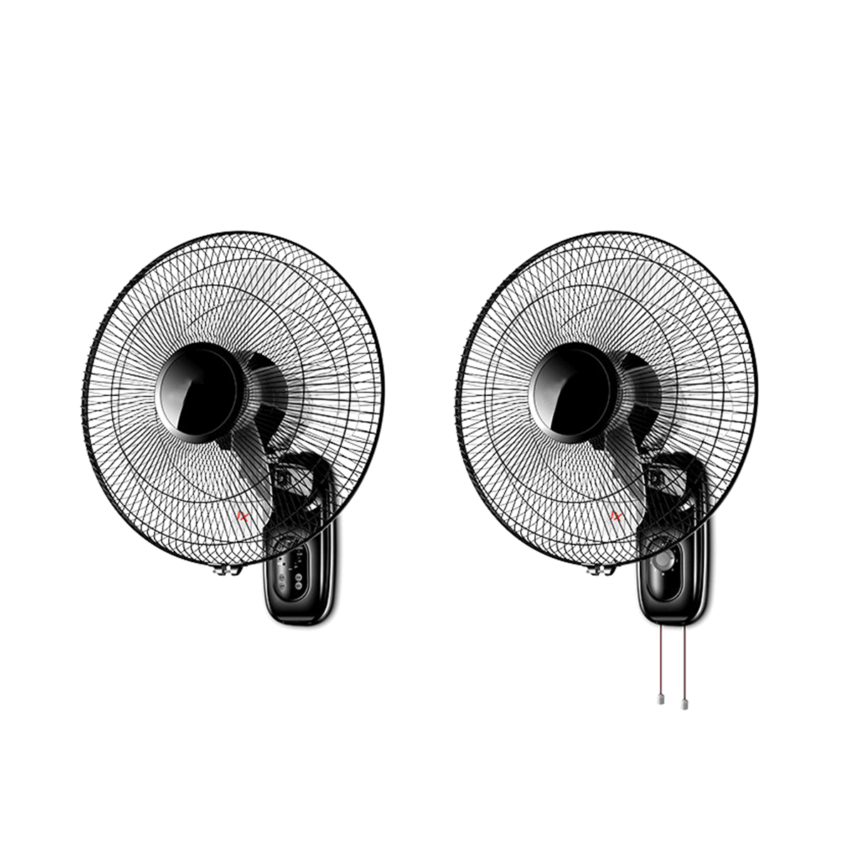 220V 16'' Oscillating Wall Mounted Fan Home Cooling Fan Timer 3 Gears Adjustable