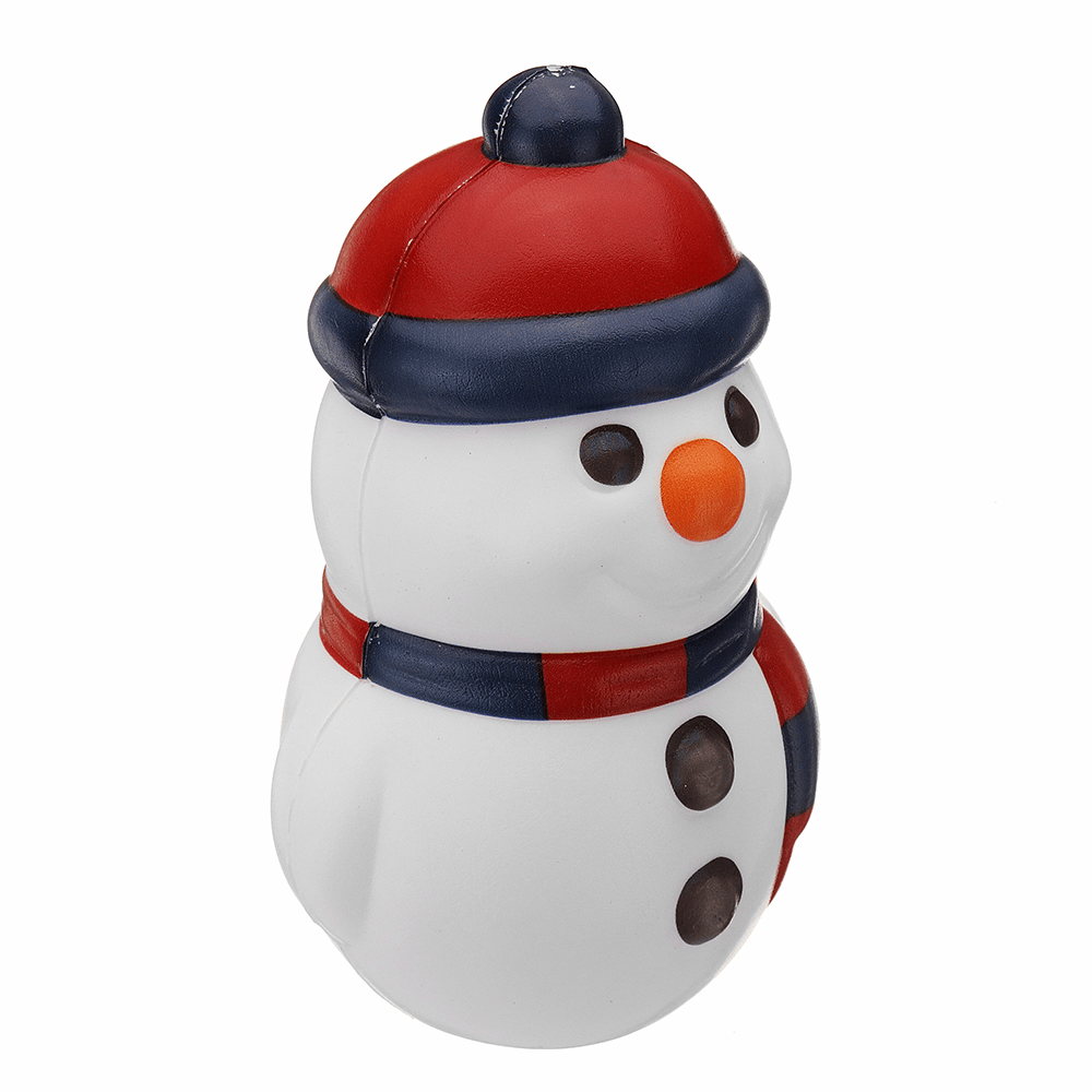 Cooland Weihnachts-Schneemann-Squishy, ​​14,4 x 9,2 x 8,1 cm, weich, langsam aufsteigend, mit Verpackung, Sammlung, Geschenkspielzeug