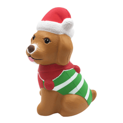 Squishyfun Christmas Puppy Squishy 13*8.5*6.5CM Licensed Slow Rising with Packaging Collection Gift