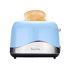 Fortune Candy 2 Slice Stainless Steel Toaster Wide Slot Bread Maker Temperature Control Toaster