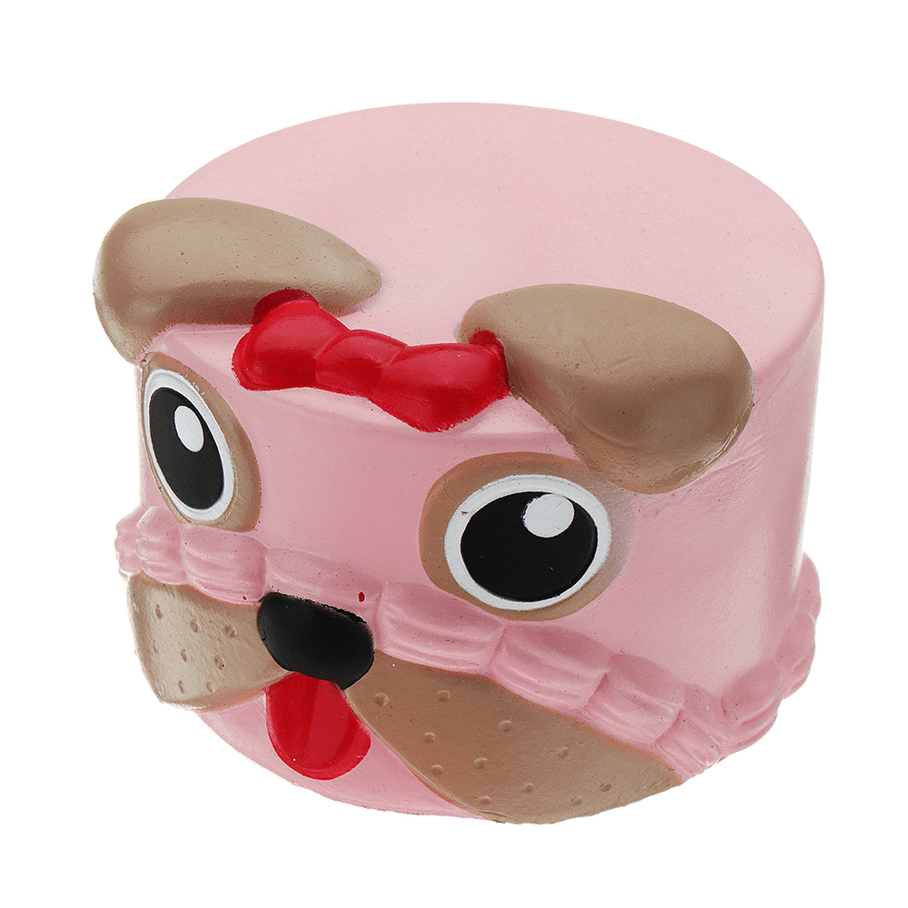 Hundekopf-Squishy, ​​9 x 6 cm, langsam aufsteigend, mit Verpackung, Sammlung, Geschenk-Stofftier