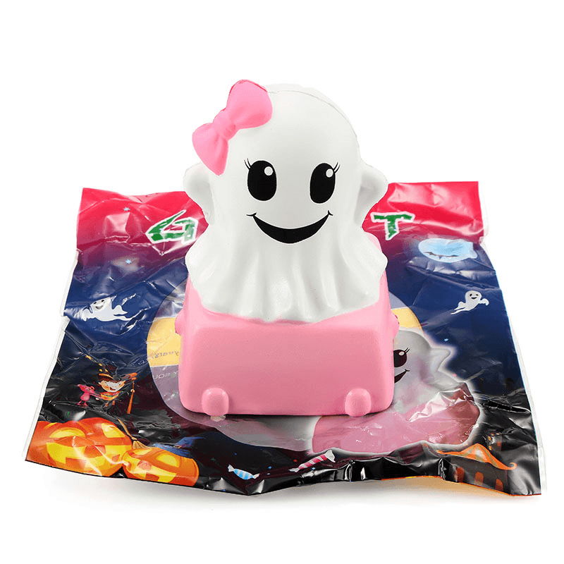 Connie Squishy Ghost Cake Humbo 12Cm Slow Rising with Packaging Halloween Decor Collection Gift Toy