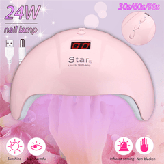 24W 12Leds UV Nail Lamp Smart Sensing Gel Nails Polish Dryer Manicure