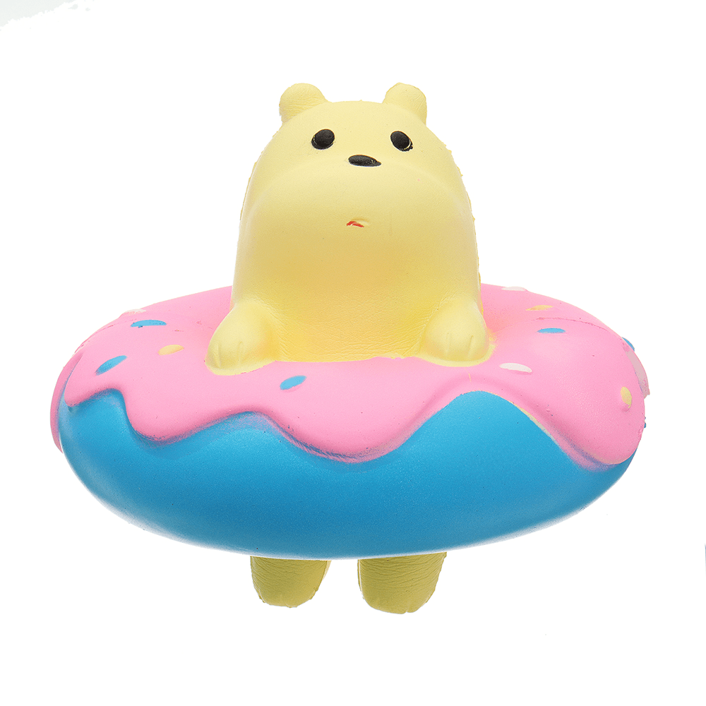 Giggle Donut Bear Squishy 13.5*6*15CM Slow Rising with Packaging Collection Gift Soft Toy